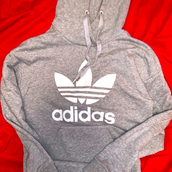 Grey Adidas hoodie - Picture 1 of 2